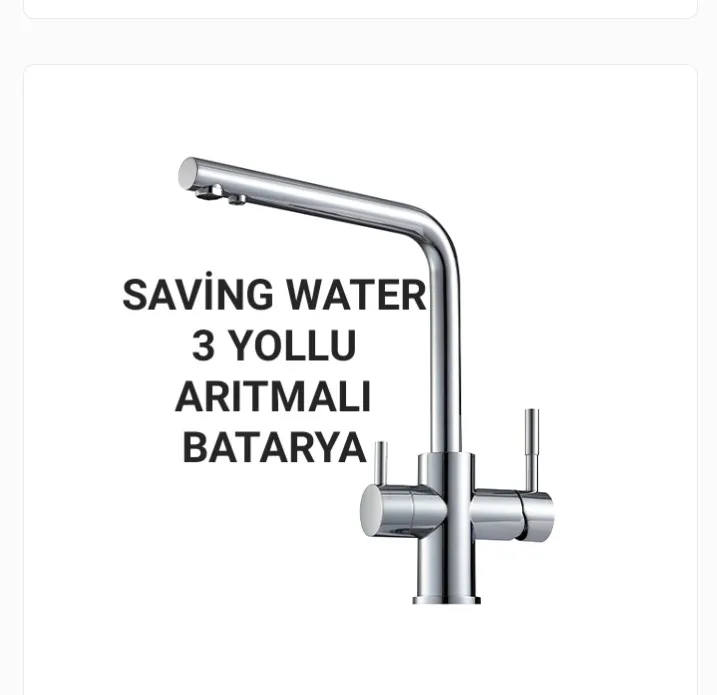 İthal Filtrasyon Sistem | Musluk Batarya | Su Arıtma Tankı - SAVING WATER